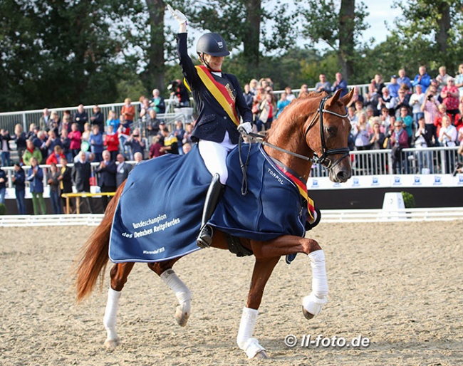 Beatrice Buchwald and Destello OLD at the 2019 Bundeschampionate :: Photo © LL-foto