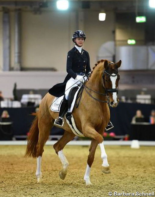 Maike Mende and Florine OLD at the 2020 K+K Cup in Munster :: Photo © Barbara Schnell