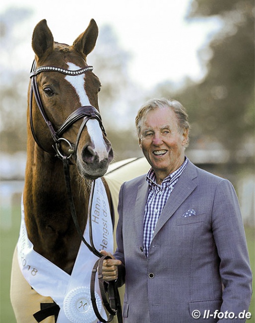Werner Gehring with his top stallion Belissimo M :: Photo © LL-foto