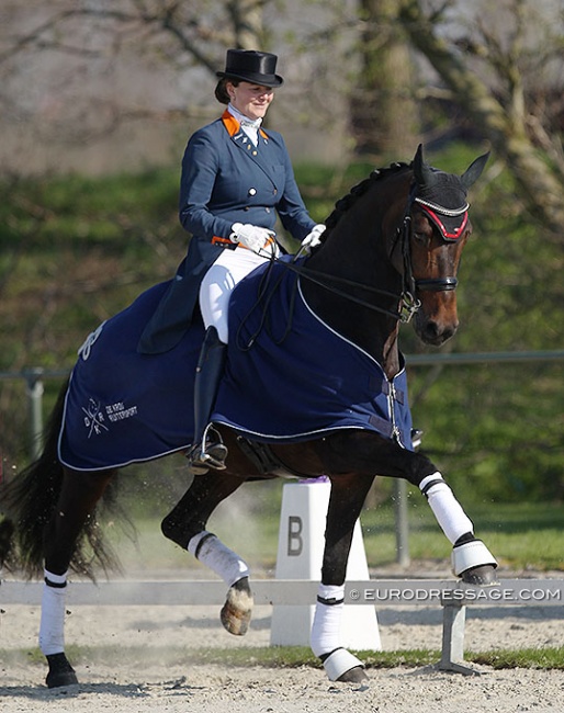 Thamar Zweistra and Erina at the 2019 CDI Nieuw en St. Joosland :: Photo © Astrid Appels