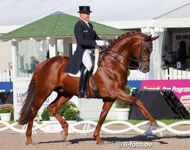 Hubertus Schmidt and Vainqueur at the 2020 CDN Balve Nurnberger Burgpokal qualifier :: Photo © LL-foto