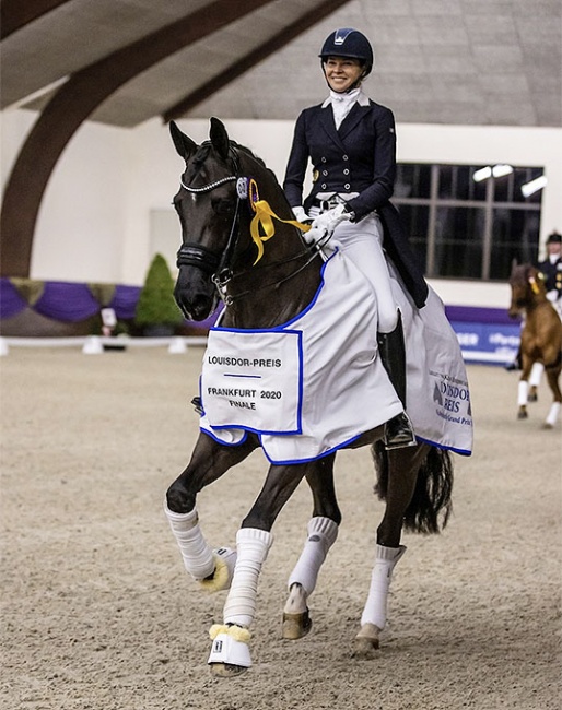 Sandra Nuxoll and Bonheur de la Vie win the 2020 Louisdor Cup Finals in Kronberg :: Photo © Stefan Lafrentz