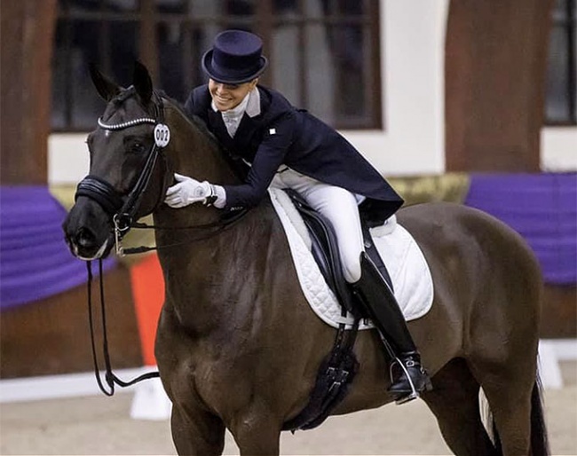 Sandra Nuxoll and Bonheur de la Vie win the 2020 Louisdor Cup Finals in Kronberg :: Photo © Stefan Lafrentz