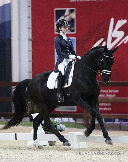 Veerle van Hof and Don Diablo at the 2020 CDI Lier :: Photo © Astrid Appels