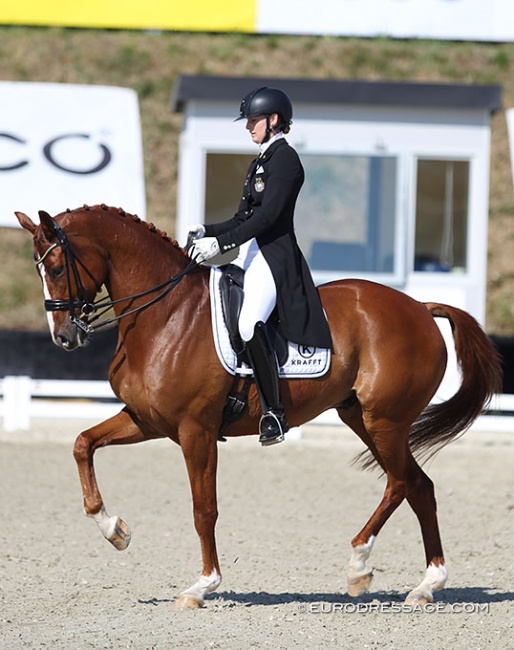Marina Mattsson and Quartermain at the 2018 CDIO Uggerhalne :: Photo © Astrid Appels