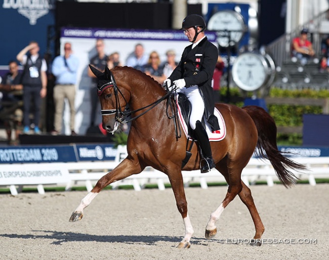 Anders Dahl and Fidelio van het Bloemenhof at the 2019 European Dressage Championships in Rotterdam :: Photo © Astrid Appels