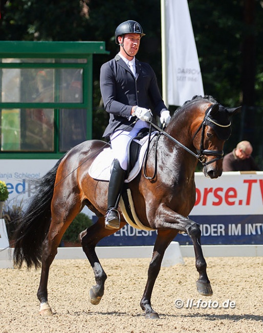 Lars Ligus and Dinay at the 2020 Bundeschampionate in Warendorf :: Photo © LL-foto