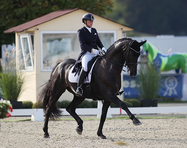 Lone Bang Larsen and Bakkely's Onandt at the 2020 CDI Hagen :: Photo © Astrid Appels