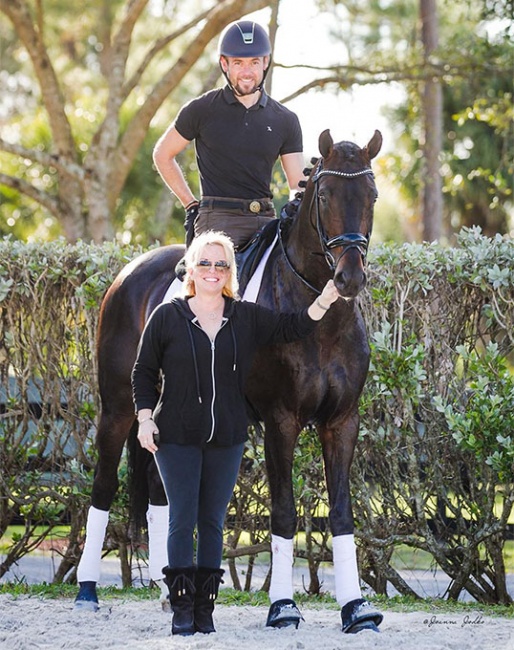 Endel Ots rings in 2021 aboard King’s Pleasure with owner Heidi Humphries :: Photo © Joanna Jodko