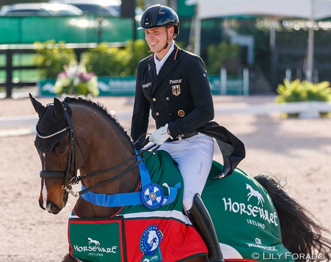 Frederic Wandres and Rebroff winning yesterday's Grand Prix in Wellington :: Photo © Lily Forado