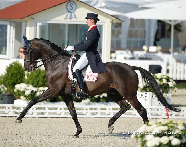 Former British Under 25 rider Ryan Todd competing Charlex Eskebjerg at the 2015 CDIO Hagen :: Photo © Dirk Caremans