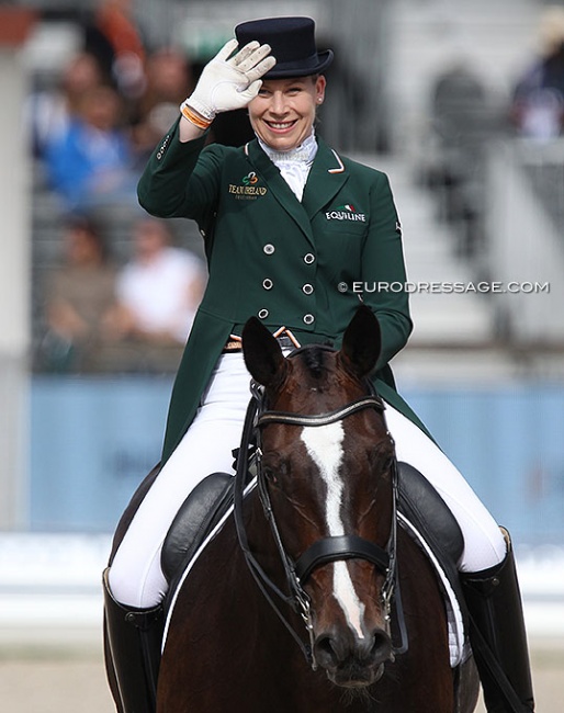 Kate Dwyer and Snowdon Faberge at the 2019 European Dressage Championships :: Photo © Astrid Appels