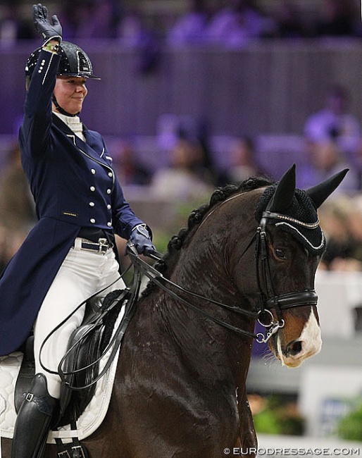 Laurence Roos and Fil Rouge at the 2019 CDI-W Mechelen :: Photo © Astrid Appels