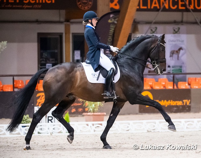 Nanna Skodborg Merrald and Blue Hors Zack sweep the board at the 2021 CDI Le Mans :: Photo © Lukasz Kowalski