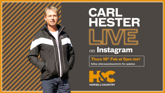 Carl Hester Live on Instagram tonight or watch the In the Frame interview on Horse & Country TV