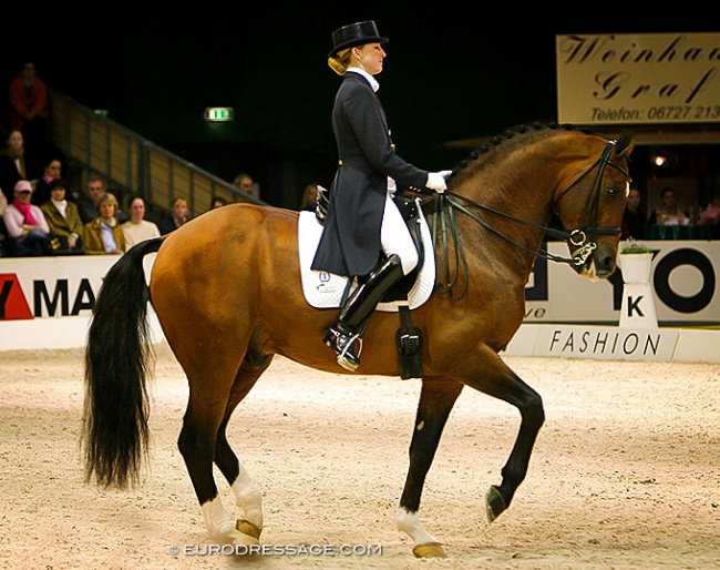 Marlies van Baalen and Idocus at the 2004 World Cup Finals :: Photo © Astrid Appels