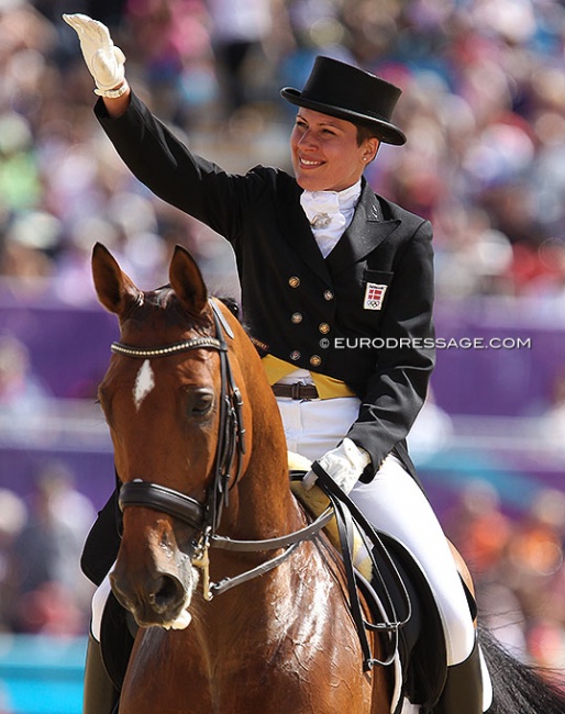 Lisbet Seierskilde on Jonstrupgaardens Raneur at the 2012 Olympic Games :: Photo © Astrid Appels