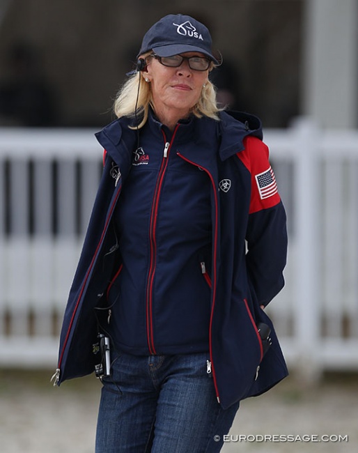 Charlotte Bredahl as coach at the 2019 CDIO Compiègne :: Photo © Astrid Appels