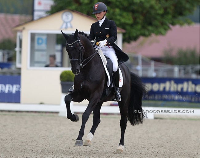 Charlott Maria Schürmann on Damiro at the 2020 CDI Hagen in July :: Photo © Astrid Appels
