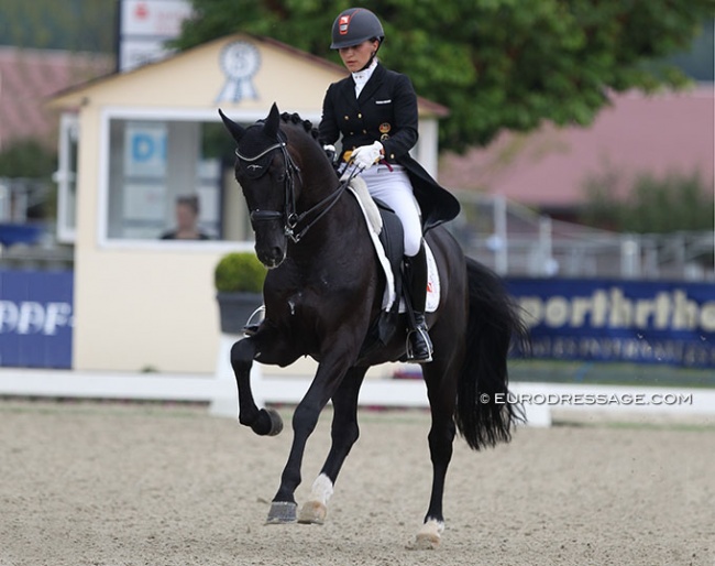 Charlott Maria Schürmann on Damiro at the 2020 CDI Hagen in July :: Photo © Astrid Appels