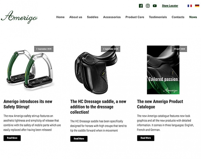 Amerigo's new website
