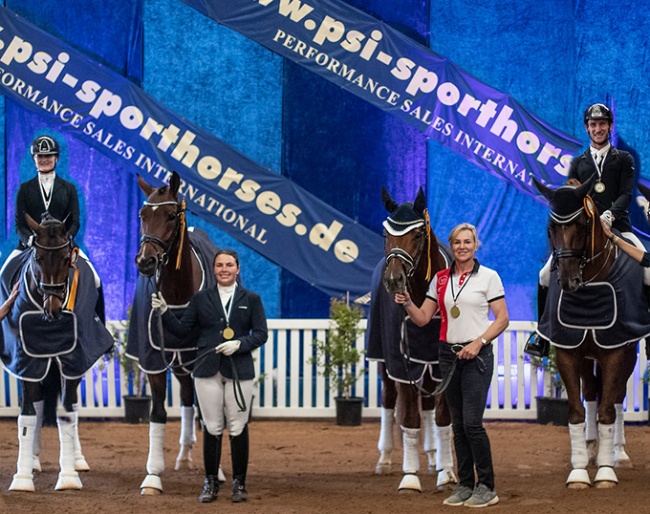 The four Australian Young Horse Champions of 2021: Imagine, Tito, Fangio and Quincy B :: Photo © Simon Scully/DSJWTS