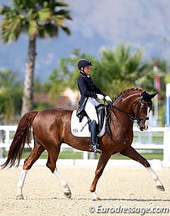 Anna Lisa Theile and Ducati K at the 2016 European Young Riders Championships in Oliva Nova :: Photo © Astrid Appels