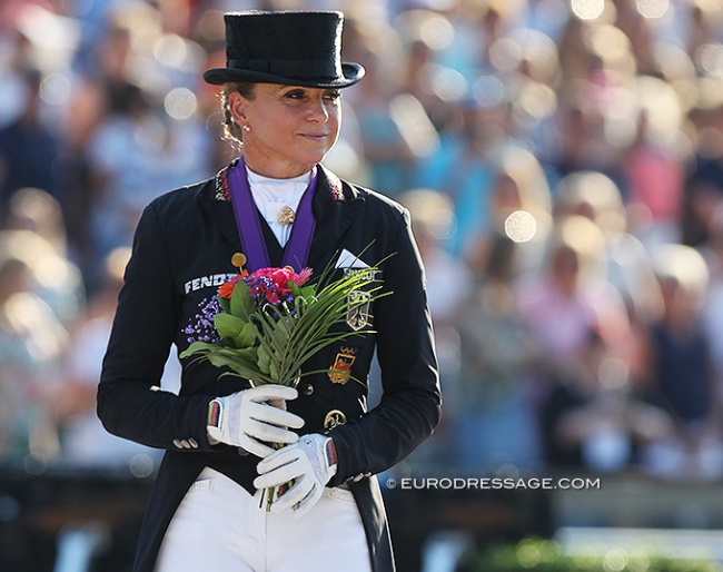 Dorothee Schneider won team gold and double silver at the 2019 European Dressage Championships in Rotterdam :: Photo © Astrid Appels
