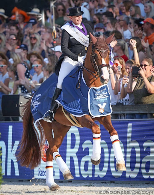 Isabell Werth and Bella Rose win the 2019 European Dressage Championships :: Photo © Astrid Appels