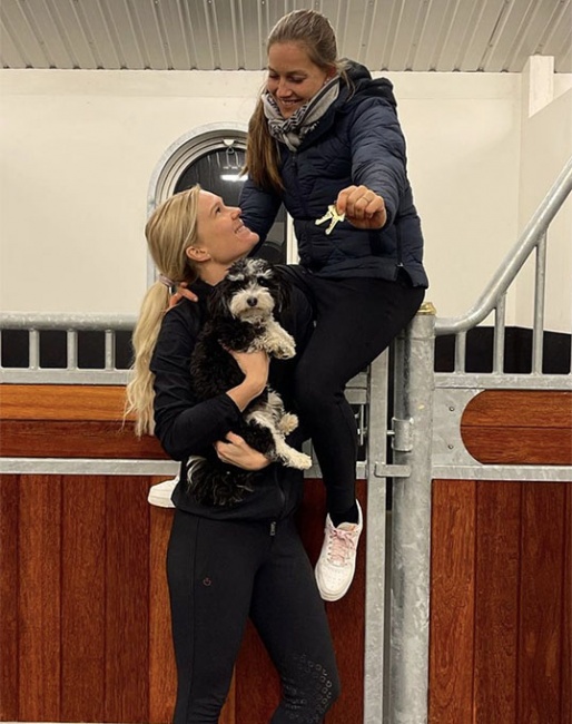 Cathrine Dufour and Rasmine Laudrup received the keys to their new yard in Fredensborg, Denmark.