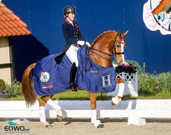 Charlotte Dujardin and Gio win the Grand Prix for Kur at the 2021 CDI Hagen :: Photo © Petra Kerschbaum