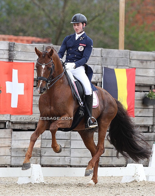 Paul Jöbstl and Bodyguard at the 2021 CDI Sint-Truiden :: Photo © Astrid Appels