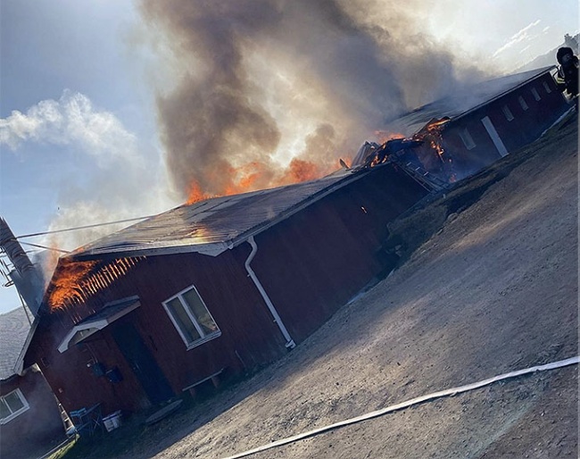 Bergakra Gard on fire