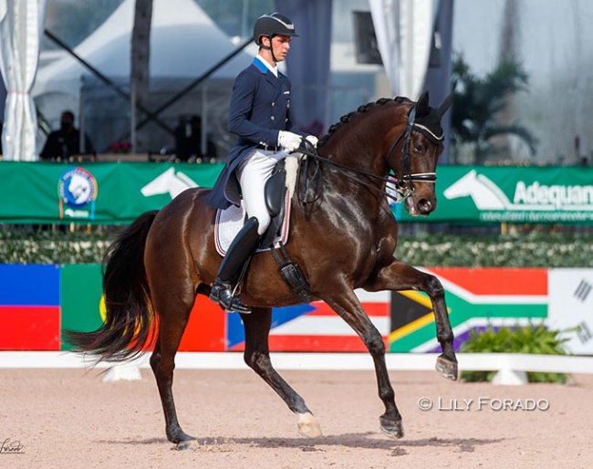 Christian Simonson and Zeaball Diawind at the 2021 CDI Wellington :: Photo © Lily Forado