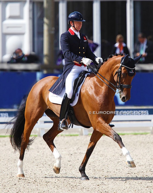 Gareth Hughes and Briolinca at the 2019 European Dressage Championships :: Photo © Astrid Appels