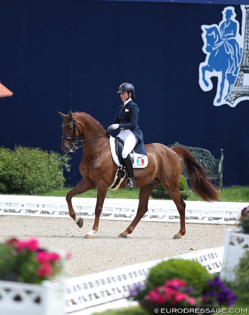 Italian Valentina Merli competing at the 2019 CDIO-PJYR Hagen :: Photo © Astrid Appels