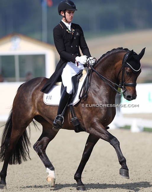 Moritz Treffinger and Standing Ovation at the 2020 CDI Hagen :: Photo © Astrid Appels