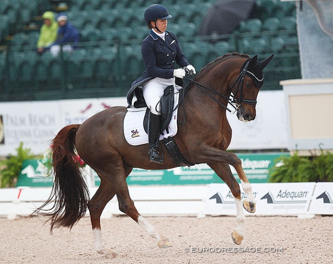 Katie Johnson on Quartett at the 2020 CDI Wellington :: Photo © Astrid Appels