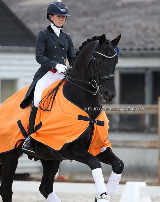 Charlotte Fry and Glamourdale at the 2021 CDI Grote Brogel :: Photo © Astrid Appels