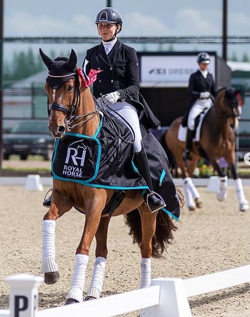 Tiina Kuusmann and Romantika win two small tour classes at the 2021 CDI-W Kunkiai in Lithuania :: Photo © private