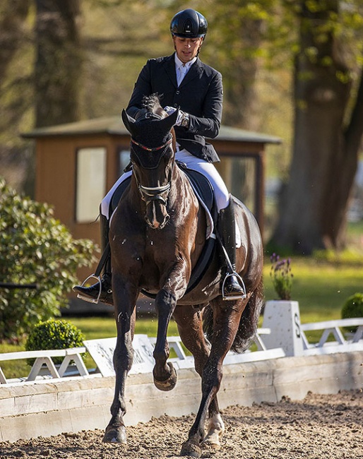 Frederic Wandres and Furst Bayram at the 2021 Redefin national dressage competition :: Photo © Stefan Lafrentz