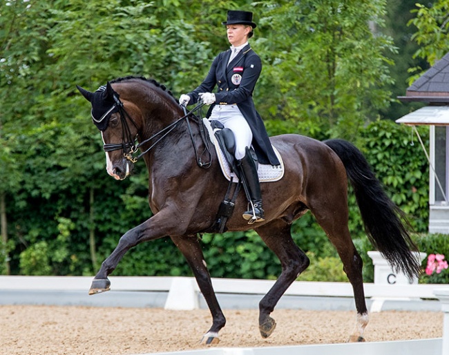 Victoria Max-Theurer and Abegglen FH at her home show in Achleiten :: Photo © CDI Achleiten