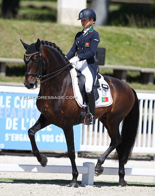 Maria Caetano and Fenix de Tineo at the 2021 CDIO Compiegne :: Photo © Astrid Appels