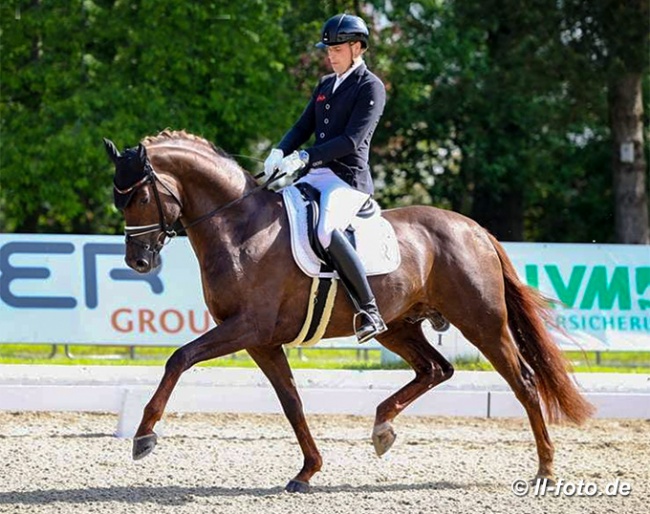 Frederic Wandres and Diaton at the 2021 Hagen Bundeschampionate qualifier :: Photo © LL-foto