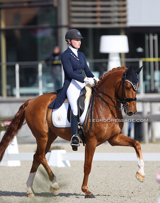 Zoe Kuintjes and Don Clorentino des Paluds at the 2021 CDI Opglabbeek :: Photo © Astrid Appels