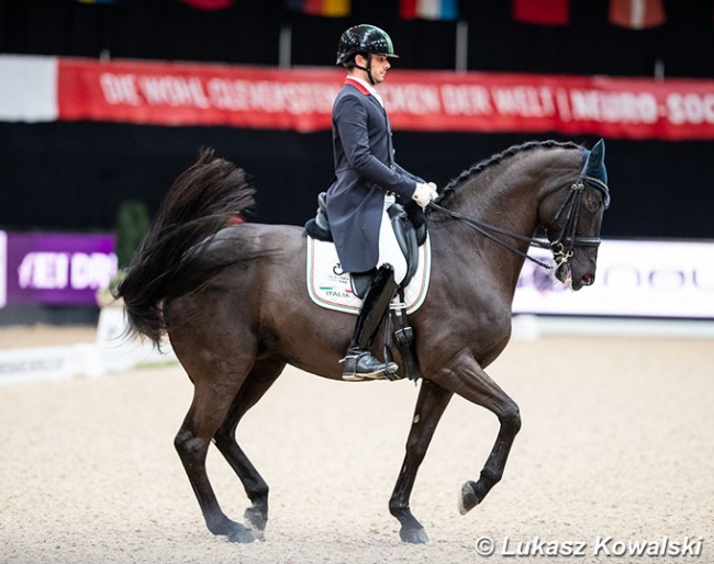 Francesco Zaza and Whispering Romance at the 2021 CDI-W Salzburg :: Photo © Lukasz Kowalski