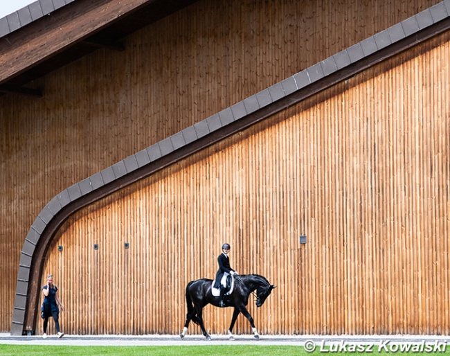 Caroline Pawluk and Fatum at the 2021 CDI-W Samorin in Slovakia :: Photo © Lukasz Kowalski