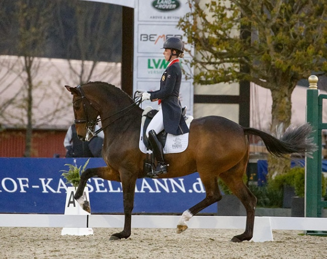 Charlotte Dujardin and Mount St. John Freestyle at the 2021 CDI Hagen in April :: Photo © Petra Kerschbaum