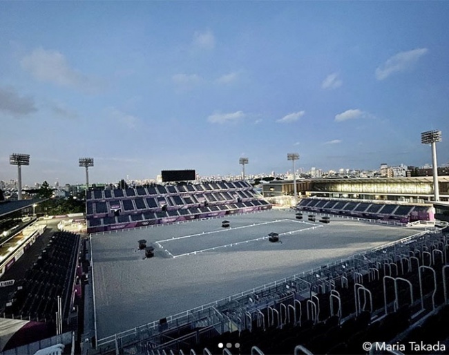 The Baji Koen equestrian park with the main stadium where the equestrian Olympics will take place :: Photo © Maria Takada