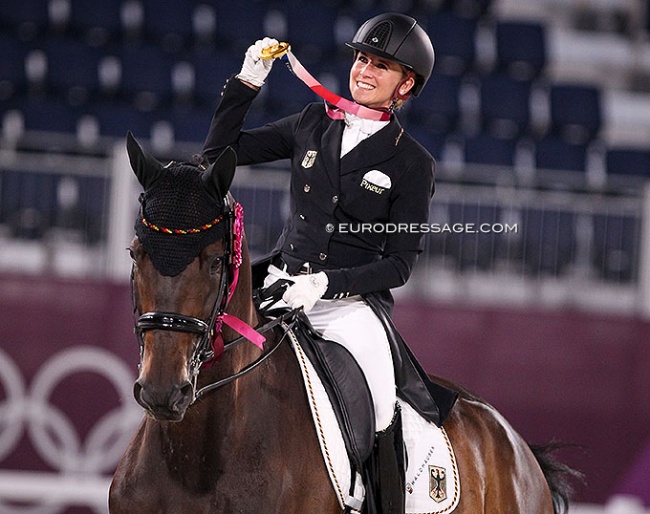 Jessica von Bredow-Werndl and Dalera are the 2021 Olympic Champions in dressage :: Photo © Astrid Appels